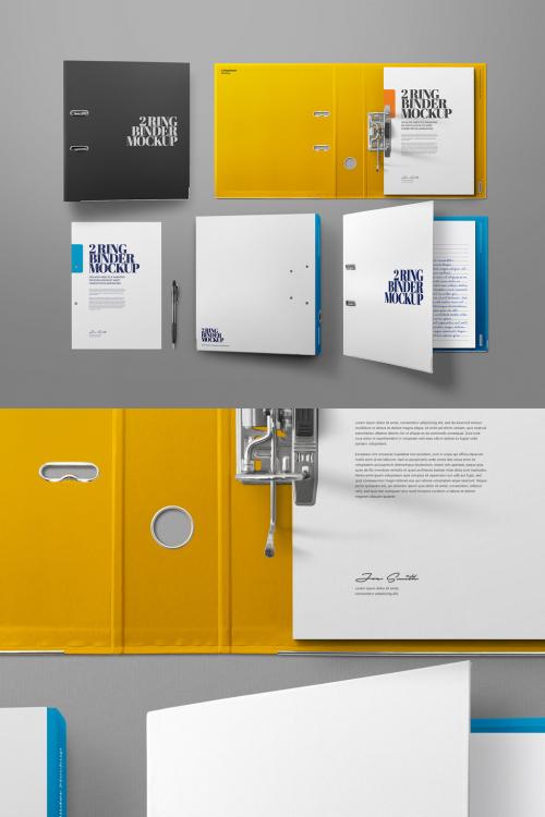 2 Ring Binder Mockup - 461121765