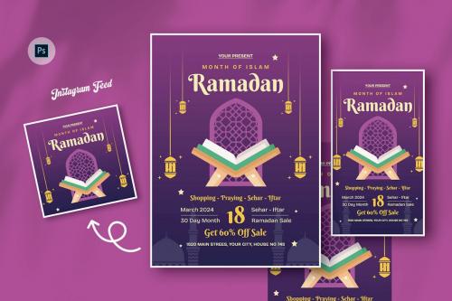 Muslims Ramadan Kareem Flyer Template