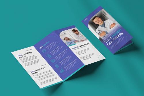 Modern Medical Trifold Brochure Template