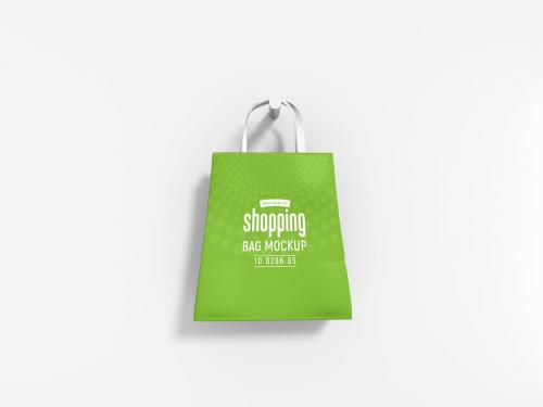 Paper Shopping Bag Branding Mockup Set