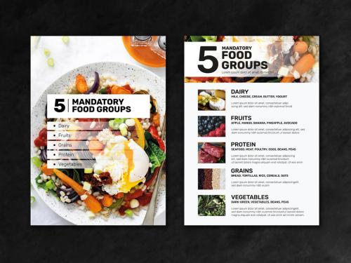 Food Groups Poster Layout - 461122794