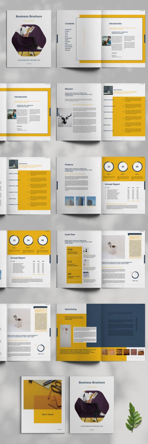 Yellow Business Brochure Layout - 461123416