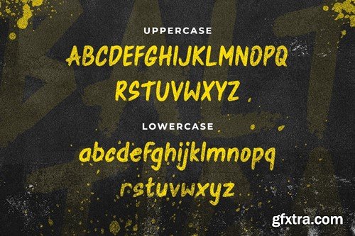 BALTIGA - Textured Brush Font MSSBMMC