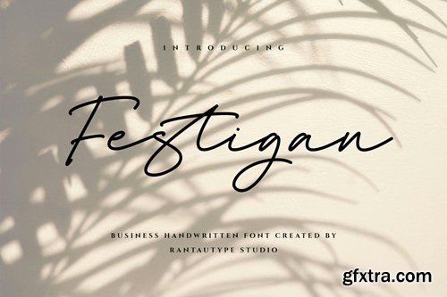 Festigan Business Handwritten Font 7SLTGCF