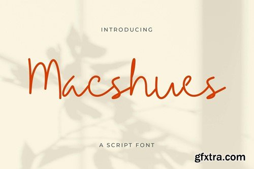 Macshues Minimalist Script Font 7ZCAUSF