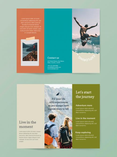 Trifold Travel Brochure Template - 461124989