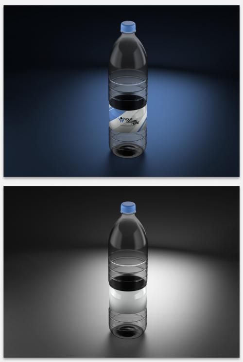 Mockup of a Bottle of Water - 461125188