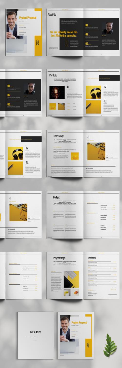 Yellow Project Proposal Layout - 461125222