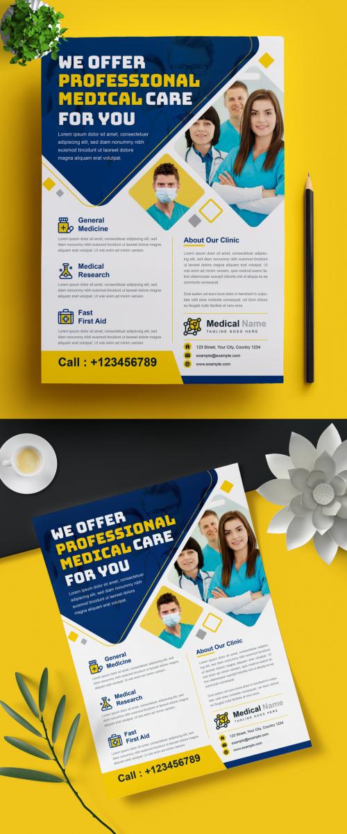 Professional Medical Flyer Layout - 461126867