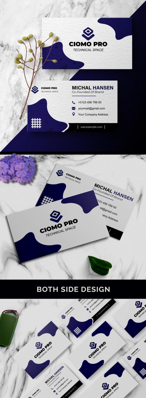 Business Card or Visiting Card Layout  - 461334153