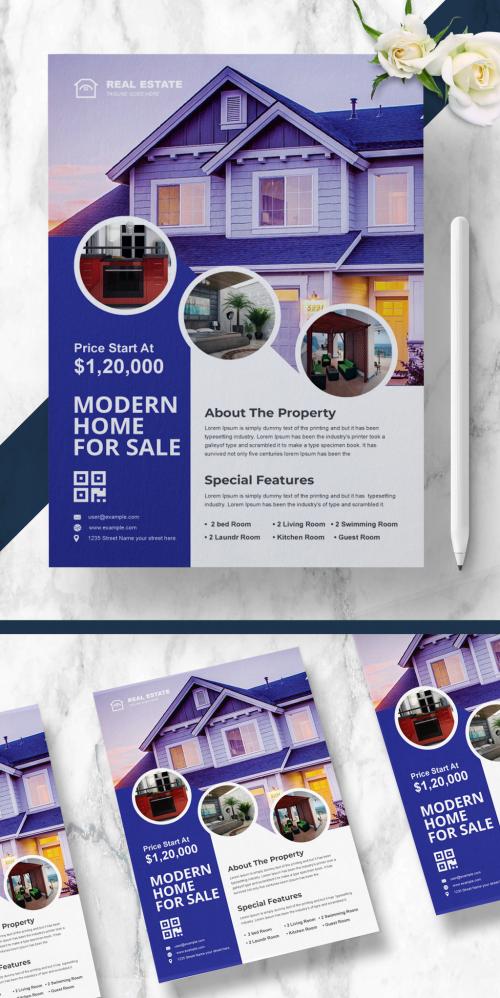 Real Estate Business Flyer Layout - 461334157