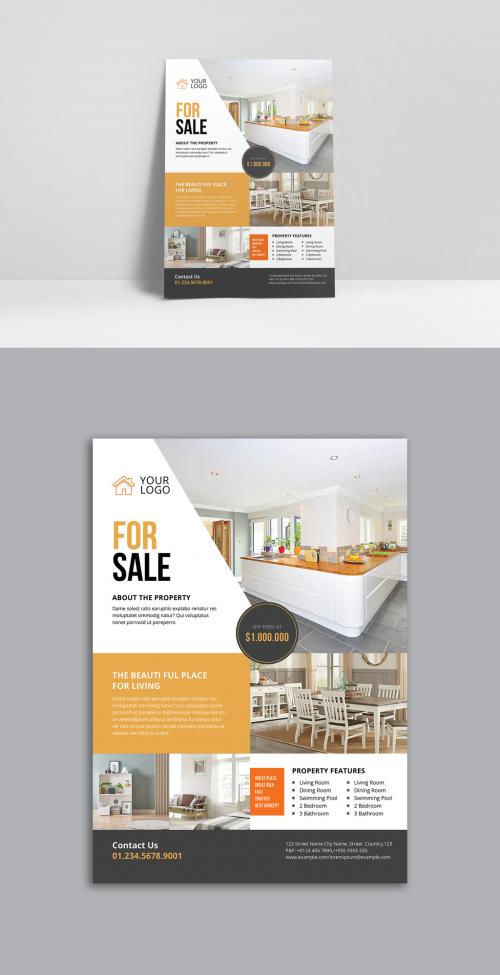 Real Estate Flyer Layout - 461336822