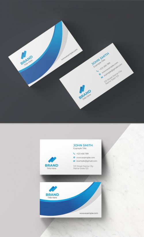 Stylish Business Card Layout - 461336839