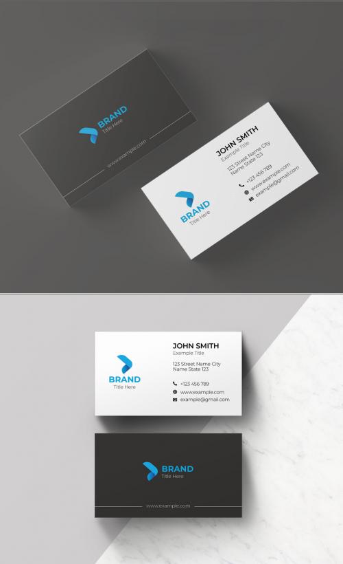 Clean Business Card Layout - 461336844