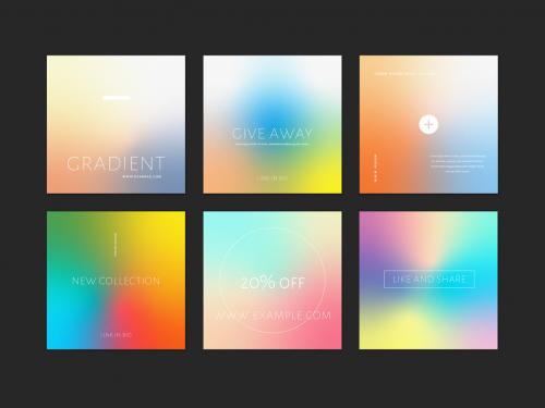 Modern Gradient Layouts for Social Media - 461348180