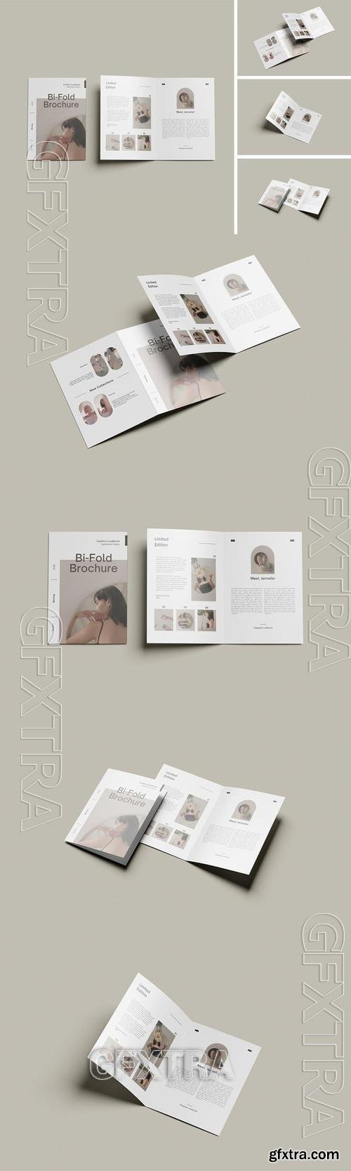 Bi-Fold Brochure Mockup J7ENU8L