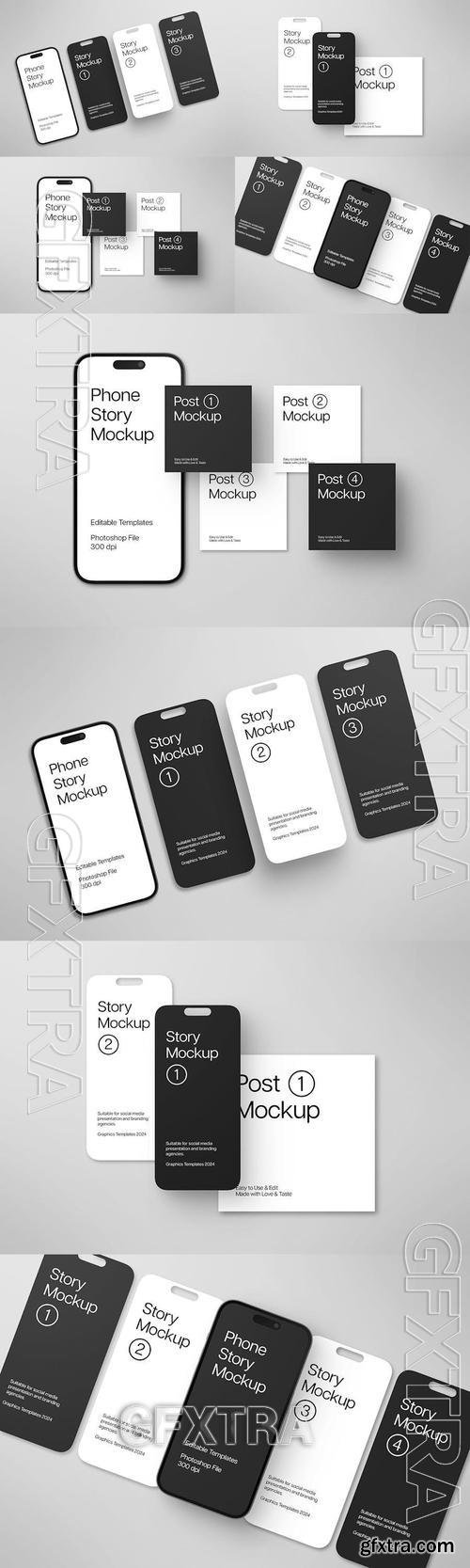 Instagram Social Media Mockup Template LEY3X7D