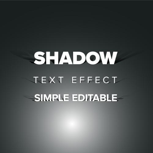 Editable Text Style Effect with Background Shadow - 461595811