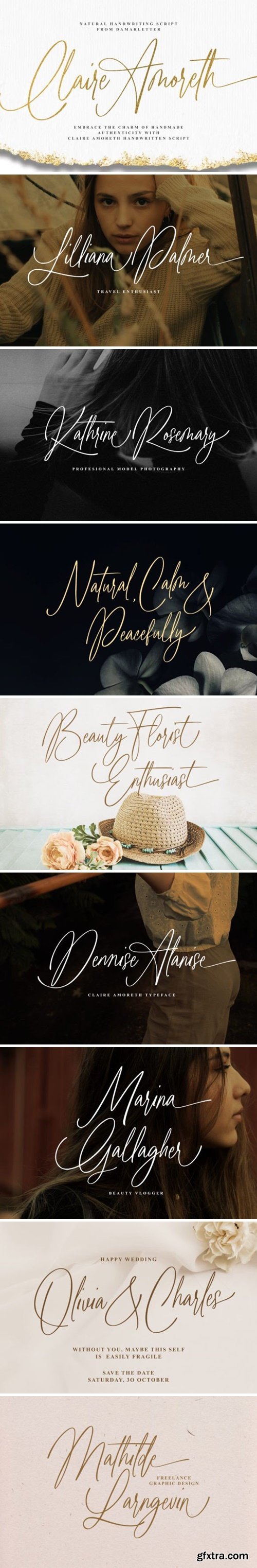 Claire Amoreth Font