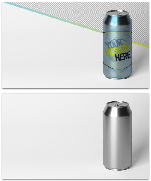 Mock Up of a Metal Can - 461756780