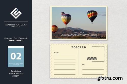 Postcard Mockup Collections 14xPSD