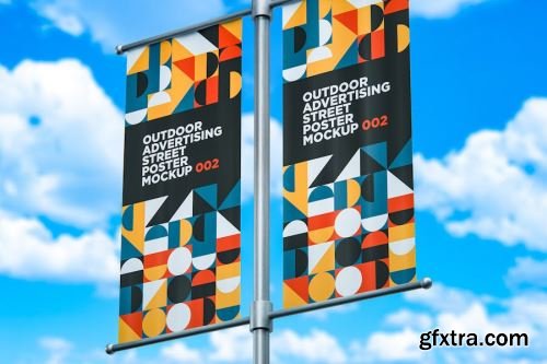 Outdoor Banner Mockup Collections 15xPSD