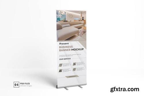 Roll Banner Mockup Collections 13xPSD