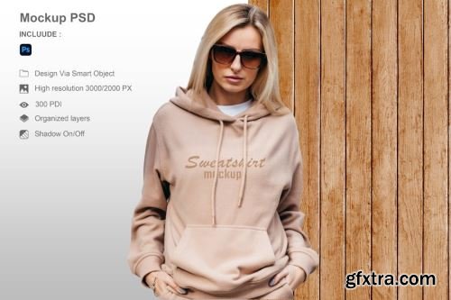 Mens Zip Sweatshirt Mockup Collections 8xPSD