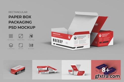 Paper Box Mockup Collections 15xPSD