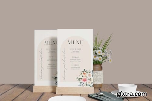 Restaurant Menu Mockup Collections 14xPSD