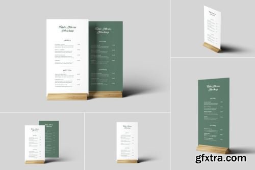 Restaurant Menu Mockup Collections 14xPSD