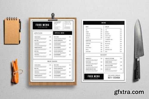 Restaurant Menu Mockup Collections 14xPSD