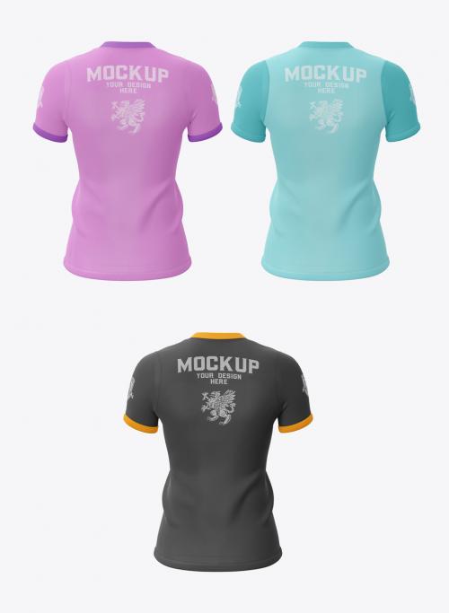 Women’S Slim-Fit T-Shirt Mockup Back Side - 462310231