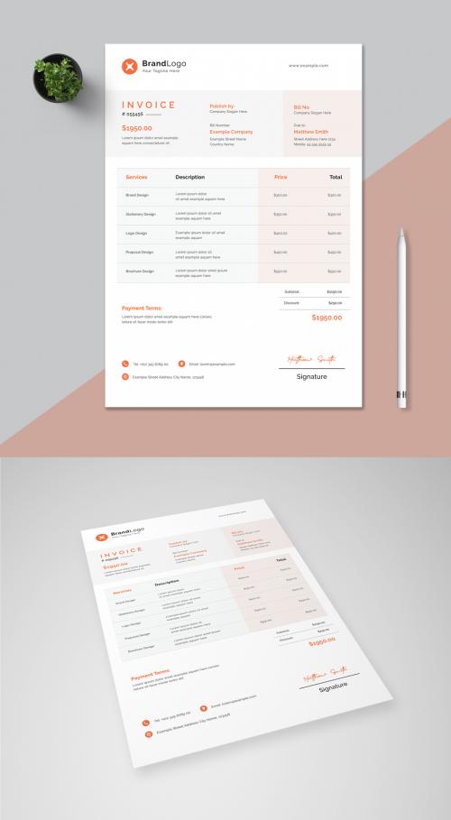 Simple Invoice Layout - 462310312