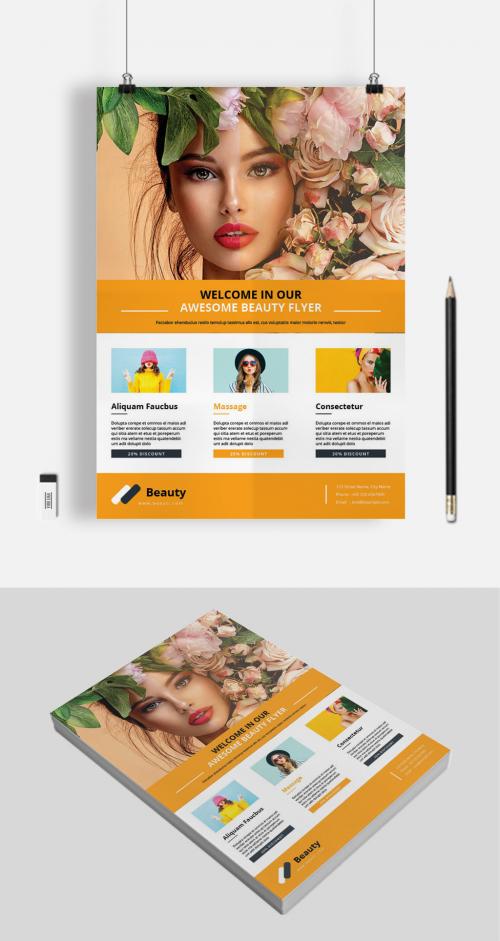 Beauty Flyer Layout - 462310335