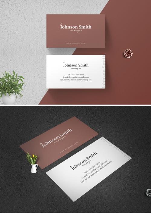 Clean Business Card Layout - 462310366