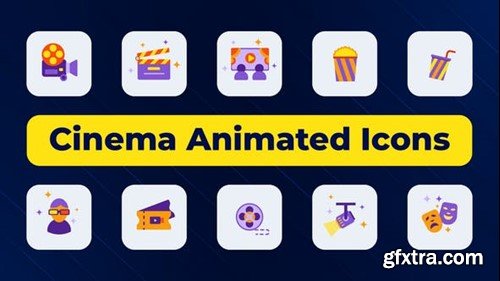 Videohive Cinema Animated Icons 51013259