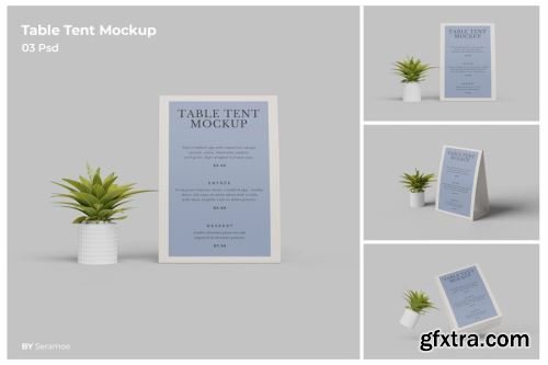 Table Tent Mockup Collections 14xPSD