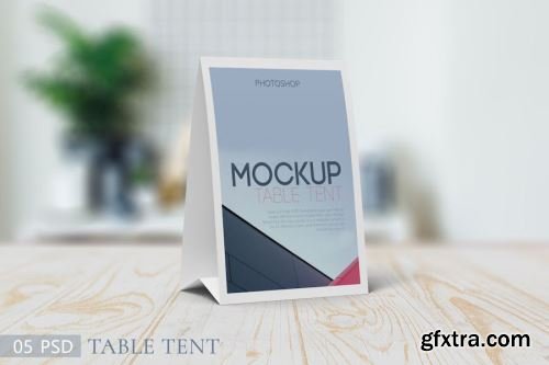 Table Tent Mockup Collections 14xPSD