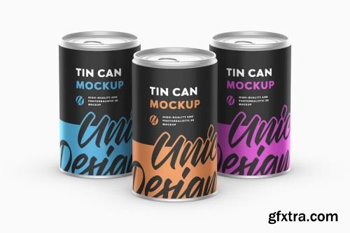 Tin Can Mockup Collections 14xPSD