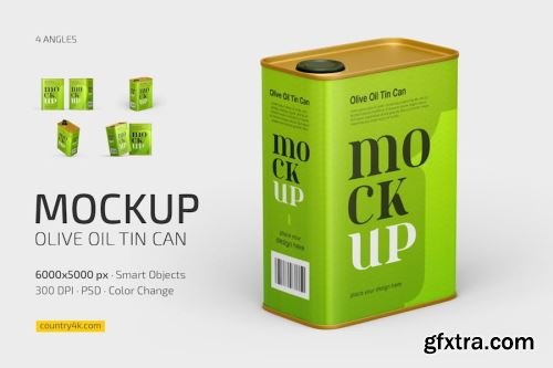 Tin Can Mockup Collections 14xPSD