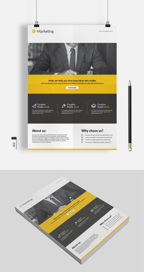 Clean Business Flyer - 462310940