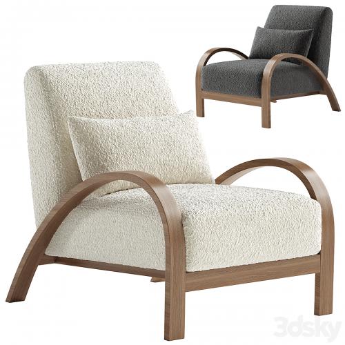 Boucle Bentwood Armchair