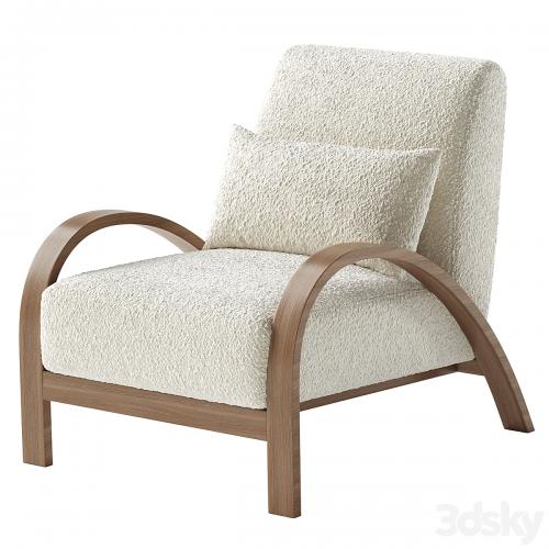 Boucle Bentwood Armchair