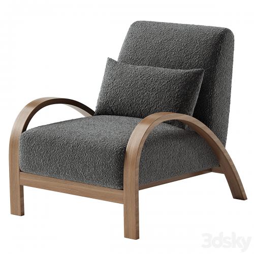 Boucle Bentwood Armchair