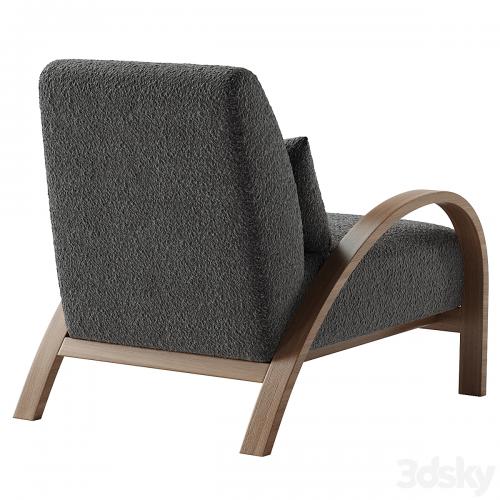 Boucle Bentwood Armchair