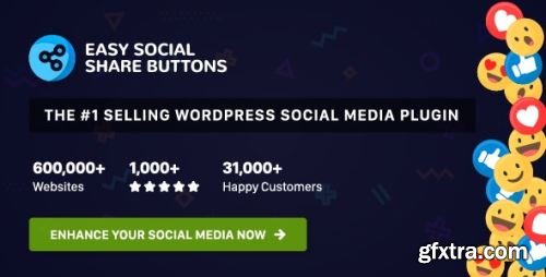 CodeCanyon - Easy Social Share Buttons for WordPress v9.4 - 6394476 - Nulled