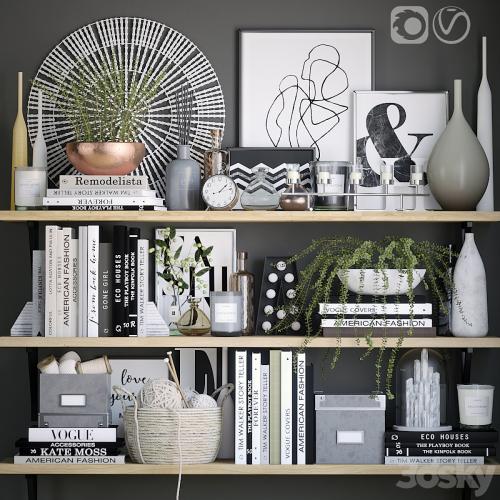 Black and white decor set 6