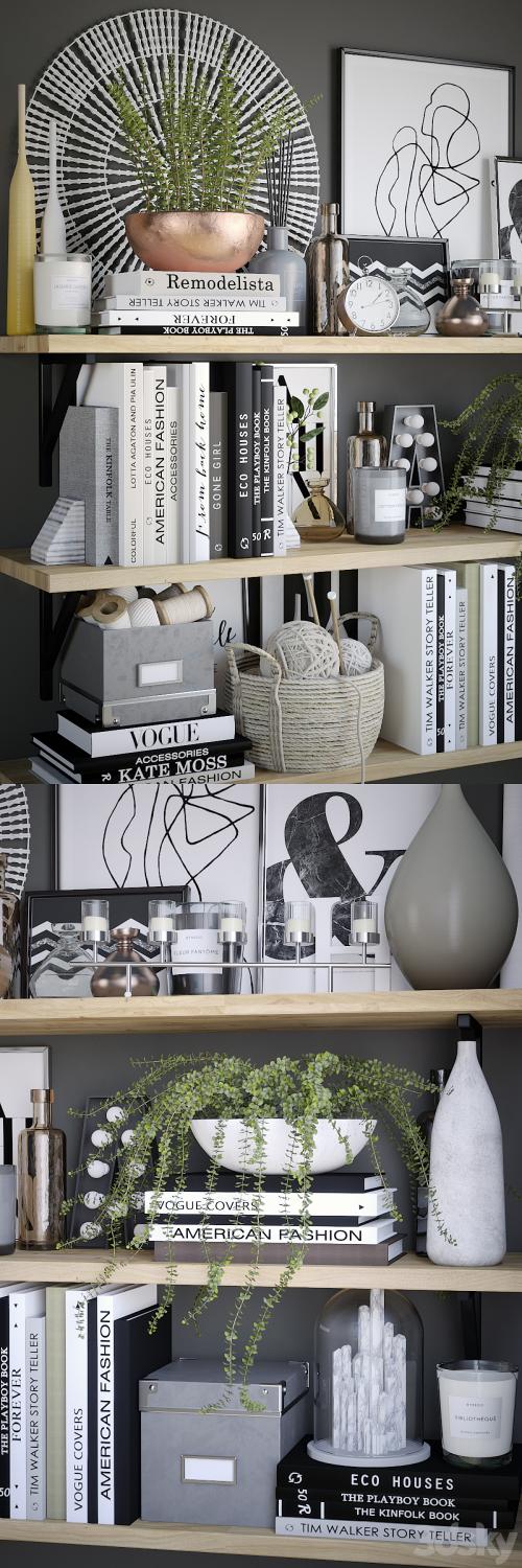 Black and white decor set 6