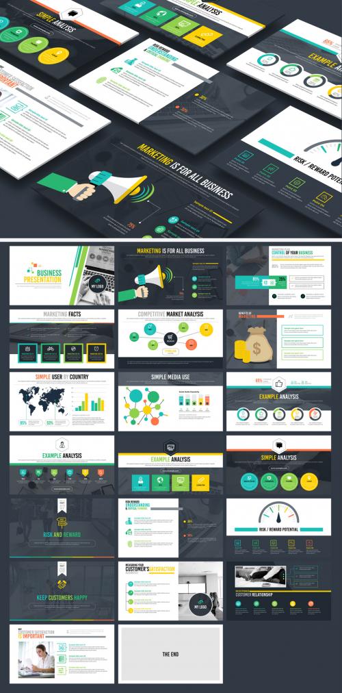 Minimalist Business Presentation Layout - 462668611